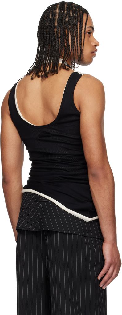 Black & Off-White 'The Draped Double' Tank Top – On Sale Now with
