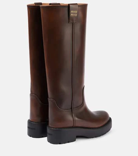 Miu Miu Leather knee-high boots 2
