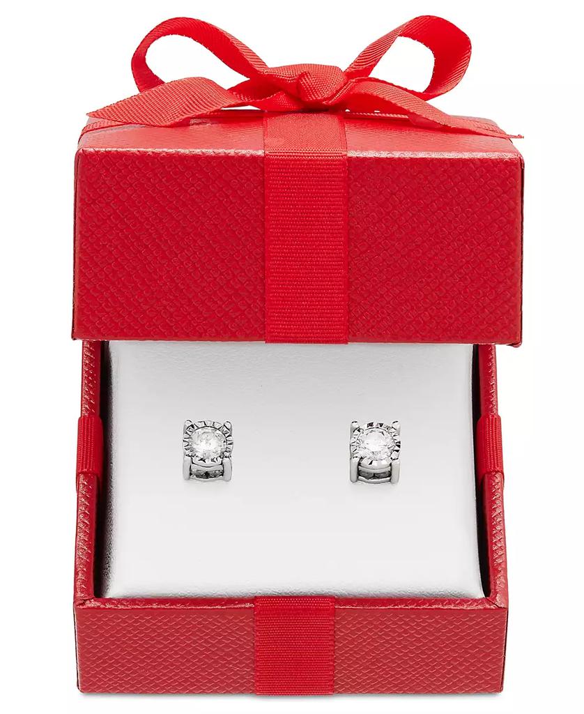 TruMiracle Diamond Stud Earrings (1 ct. t.w.) in 14k White, Yellow or Rose Gold