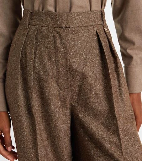 Max Mara Brava wool and silk-blend wide-leg pants 4