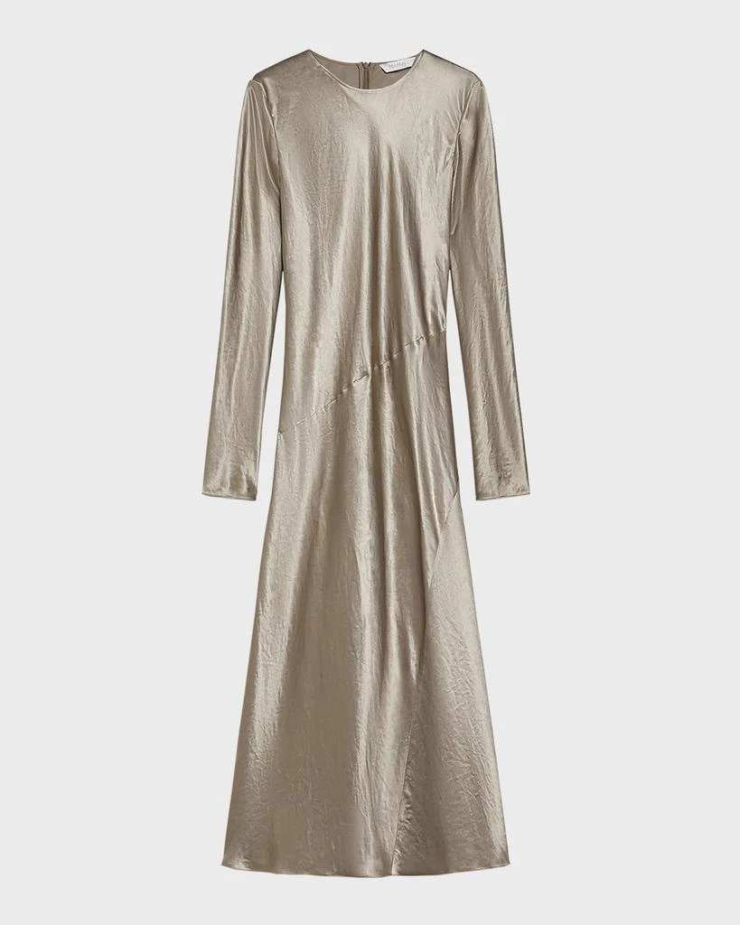 Max Mara Elogio A-Line Satin Maxi Dress 1