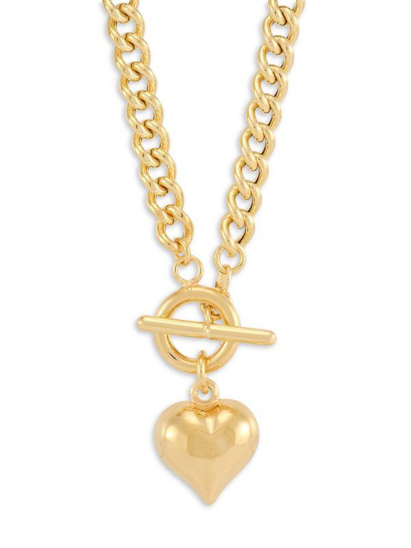 Saks Fifth Avenue 18K Goldplated Sterling Silver Pendant Necklace