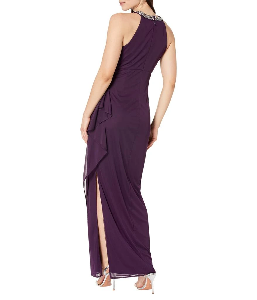 Alex Evenings Beaded Halter Long Gown with Side Ruching - Dresses & Skirts - Free Shipping - BeyondStyle Alex Evenings Beaded Halter Long Gown with Side Ruching - Dresses & Skirts - Free Shipping - BeyondStyle