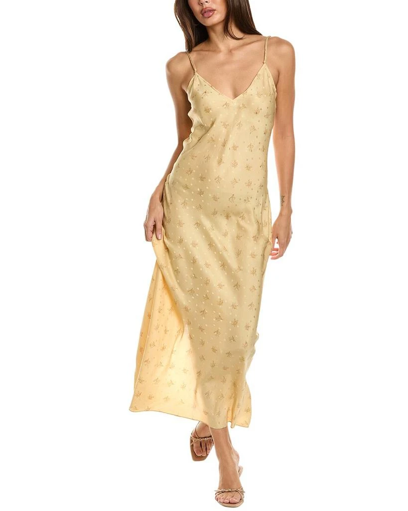 FRAME V-Neck Silk Cami Dress 1
