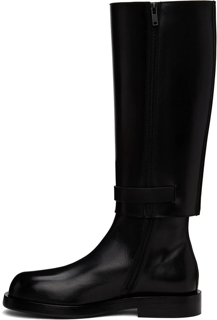 ANN DEMEULEMEESTER Black Ted Riding Boots 3