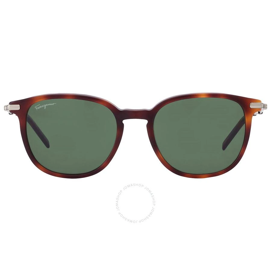 Salvatore Ferragamo Salvatore Ferragamo Green Square Men's Sunglasses SF1015S 214 52 1