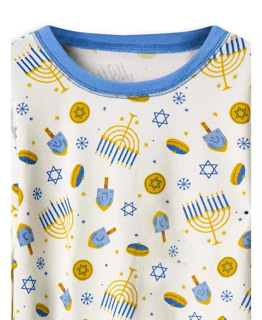 Max & Olivia Max and Olivia Girls Tight Fit Hanukkah 2pc Matching Pajama Set 2