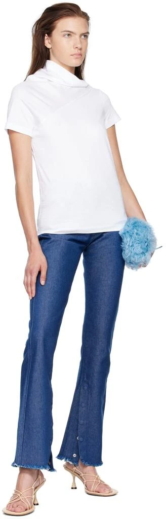 Marques Almeida Navy Slanted Jeans 4