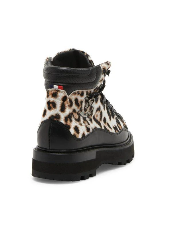 Moncler Peka Trek Leopard Calf Hair Hiking Boots 3