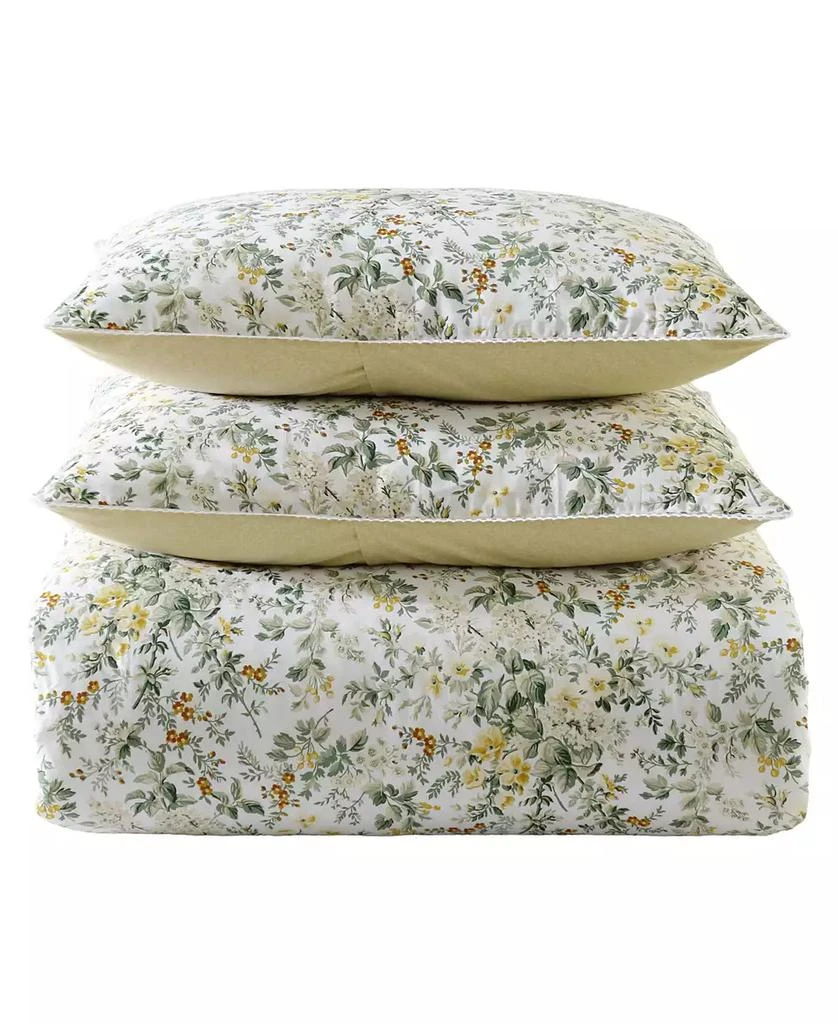Laura Ashley Country Meadow Reversible 3-Pc. Comforter Set 7