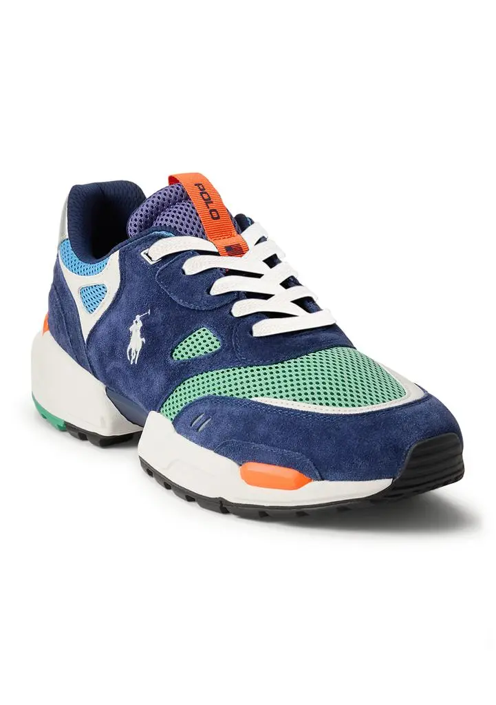 Ralph Lauren Jogger Suede and Mesh Sneakers
