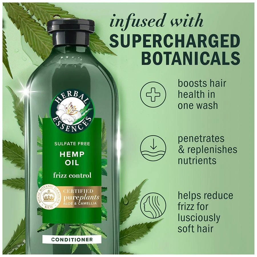 Herbal Essences Hemp Oil Sulfate Free Conditioner, Frizz Control Fresh florals, tropical fruits, and vanilla 2