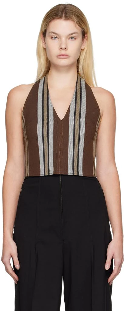 Jacquemus Brown Le Papier 'Le Haut Linu' Tank Top 1