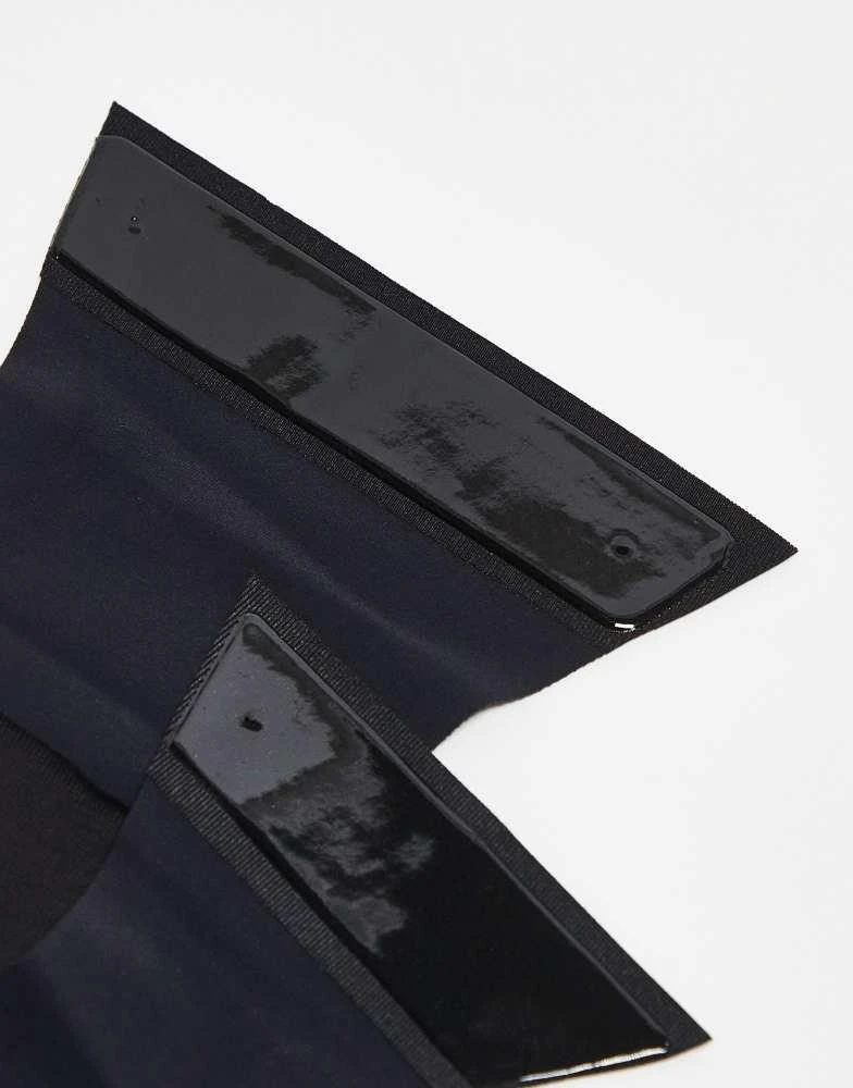Fashionkilla Fashionkilla invisible adhesive thong in black 1