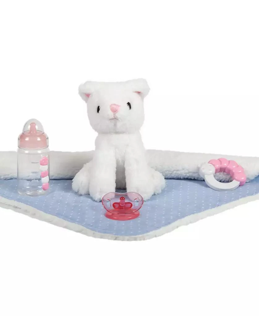 JC TOYS La Newborn 15" Real Girl Baby Doll with Pet Cat Set, 10 Pieces 4
