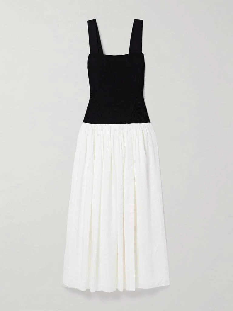 Shop Stretch-knit And Gathered Linen-blend Midi Dress on Sale at  BeyondStyle  Get Lowest price in three month Stretch-knit And Gathered  Linen-blend Midi Dress with Limited-Time Flash Deals, Exclusive Discounts,  and Special