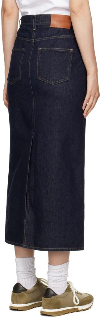 Loulou Studio Indigo Rona Denim Midi Skirt 3