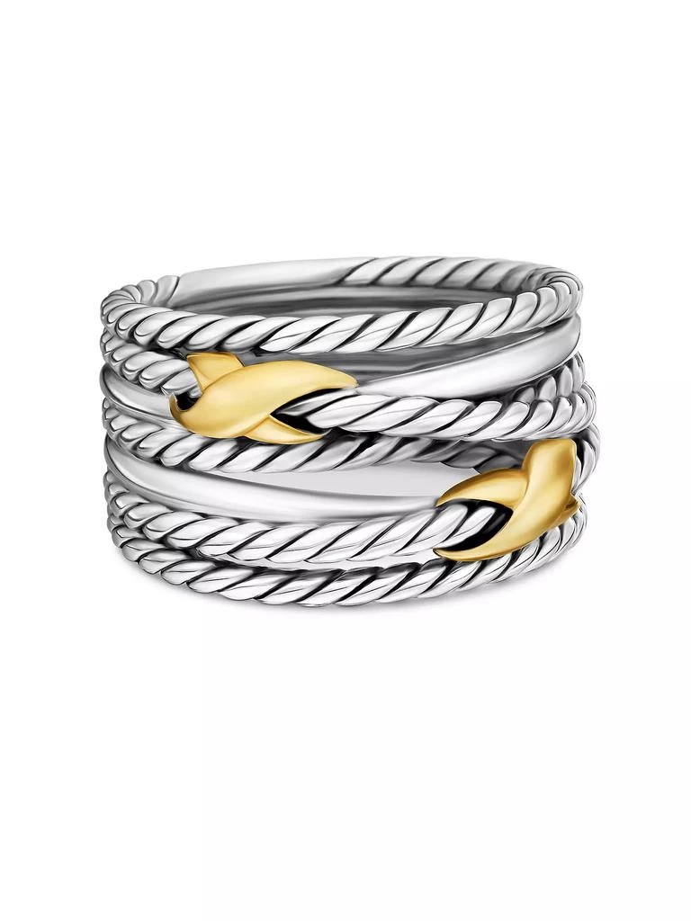 David Yurman Double X Crossover Ring in Sterling Silver 1
