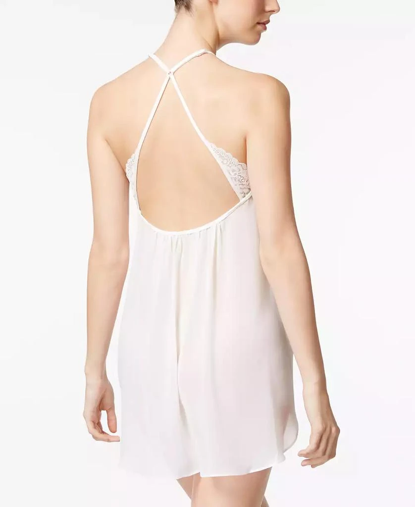 Linea Donatella Juliet Lace-Trimmed Chiffon Chemise Lingerie Nightgown 2