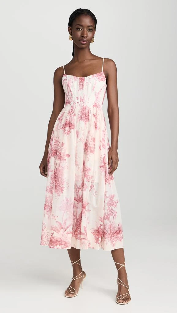 Zimmermann Waverly Corset Midi Dress 6