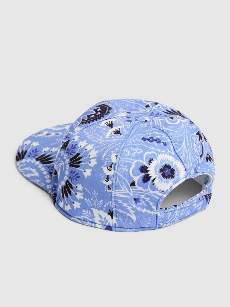ETRO Printed Cotton Poplin Baseball Hat 2