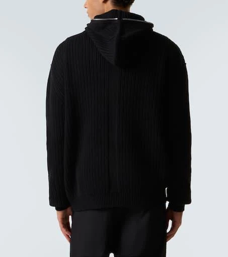Rick Owens Ribbed-knit virgin wool zip-up sweater 4