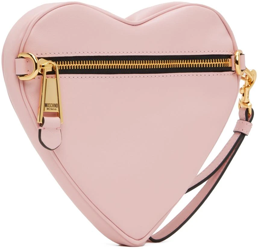 Moschino Pink 'Moschino' Belt Heart Pouch 3
