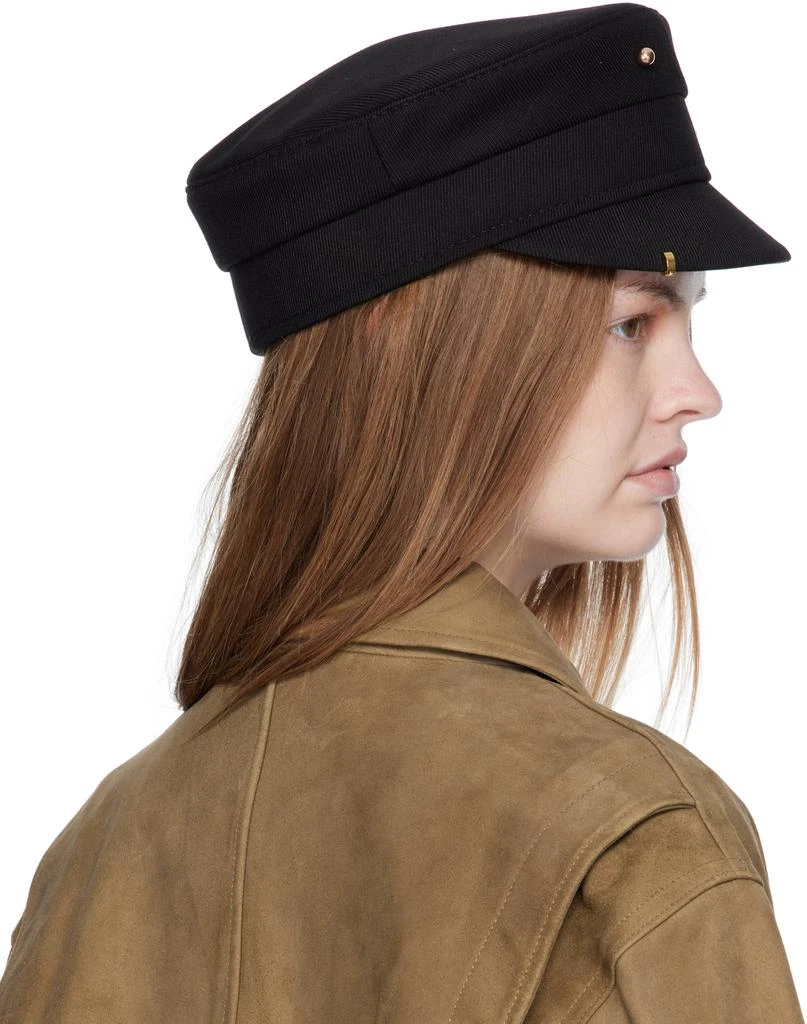 RUSLAN BAGINSKIY Black Pierced Baker Boy Cap 3