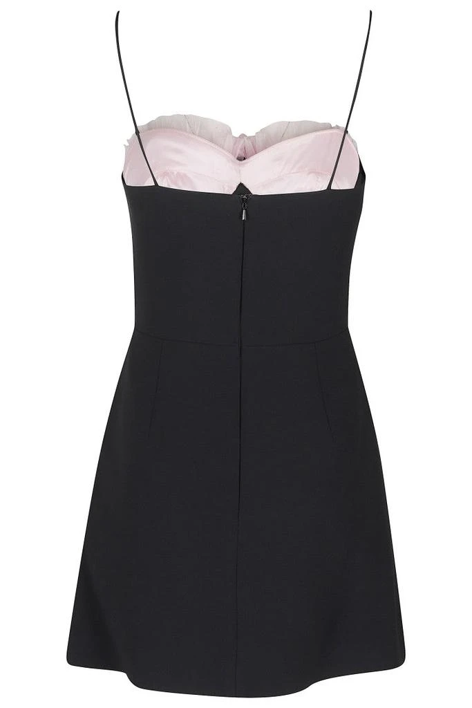 David Koma Black Mini Dress With Sweetheart Neckline 2