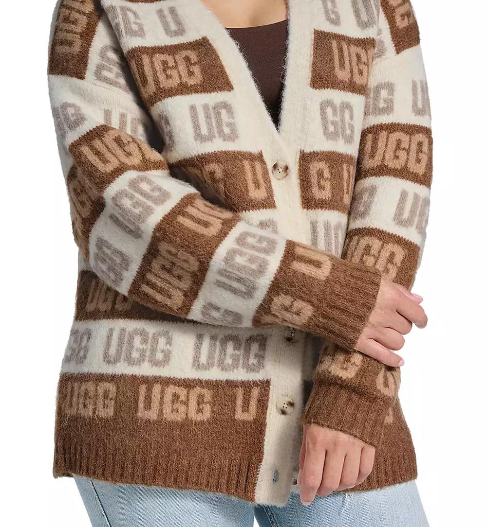 Shop UGG Women's Button-Front Graphic Logo Cardigan on Sale at