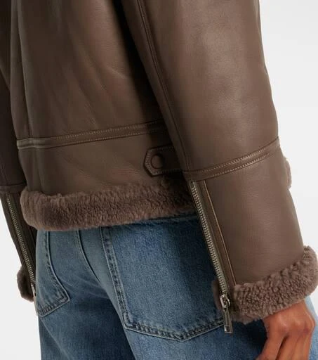 Yves Salomon Meteo shearling-lined leather jacket 5