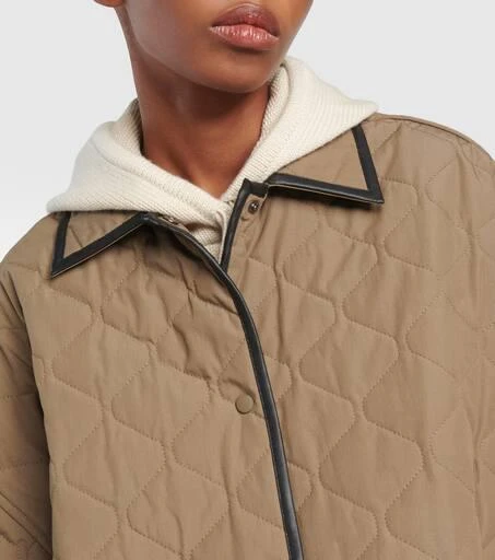 Totême Quilted cocoon coat 6