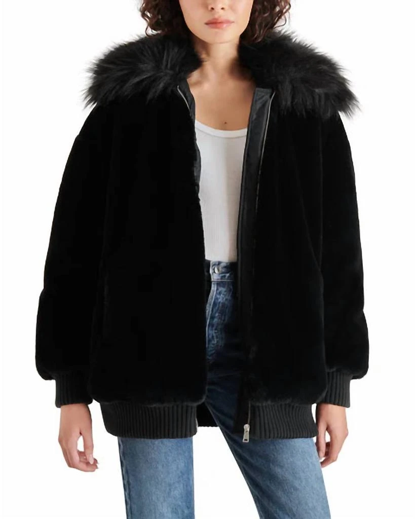 Steve Madden Sylvia Coat In Black 1