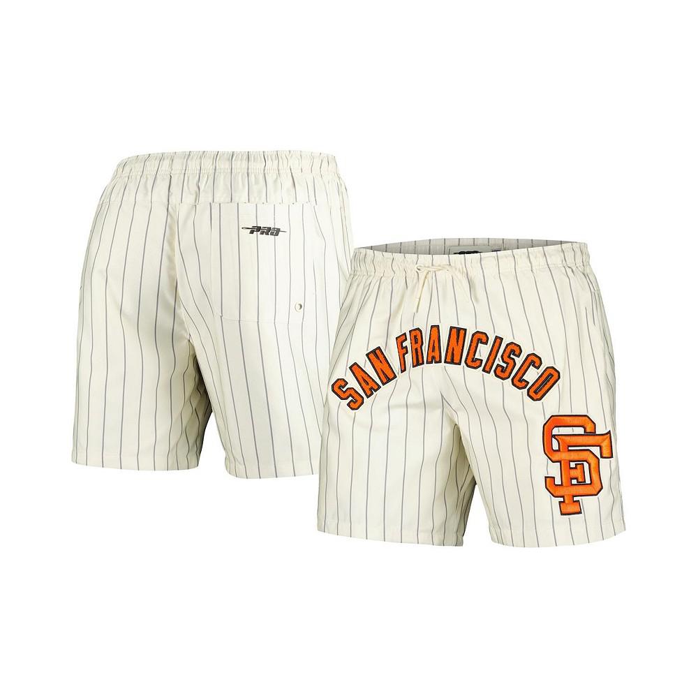 Pro Standard Men's Cream San Francisco Giants Pinstripe Retro Classic Woven Shorts