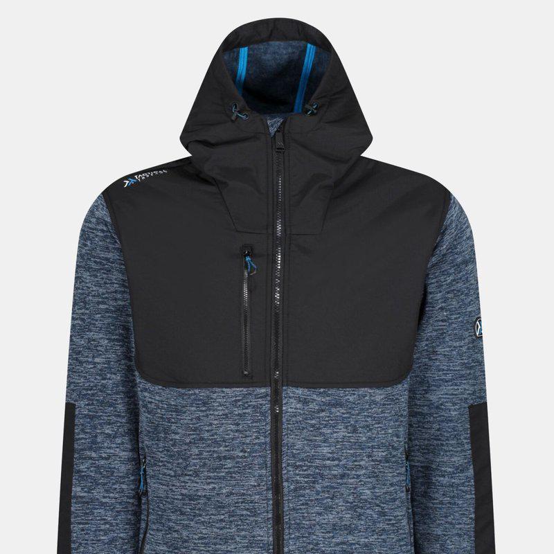 Regatta Mens Heist Jacket Blue Wing Marl/Black