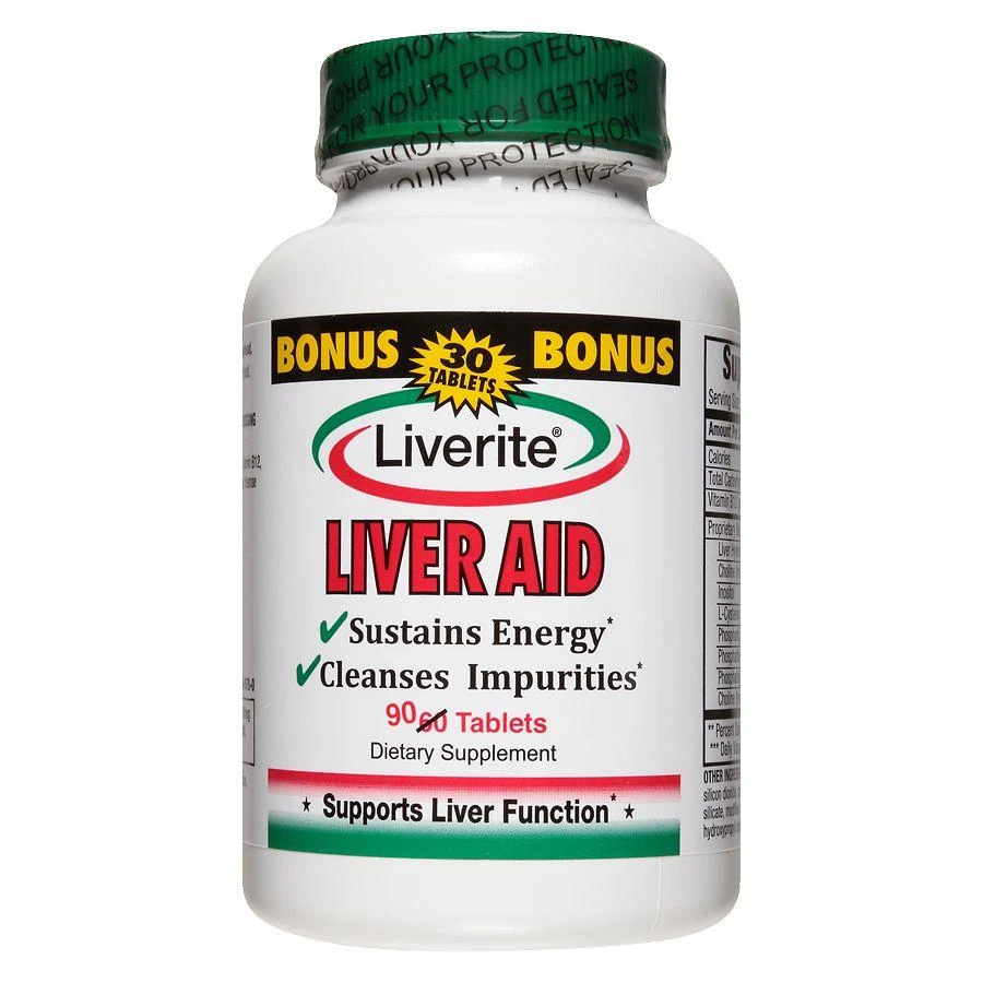 Liverite Liver Aid Dietary Supplement Tablets 1