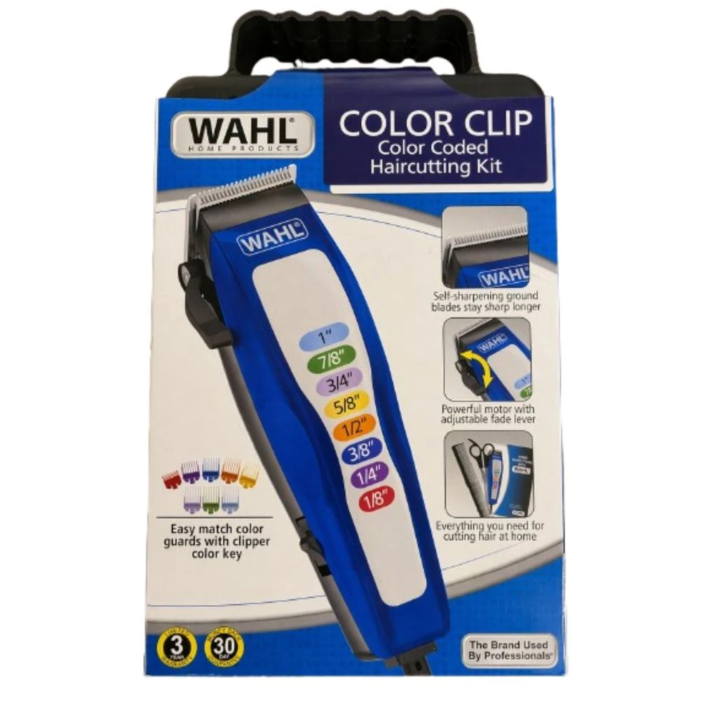 WAHL Color Pro Complete Haircutting Kit - Color Coded Clipper Set - 79702-MI