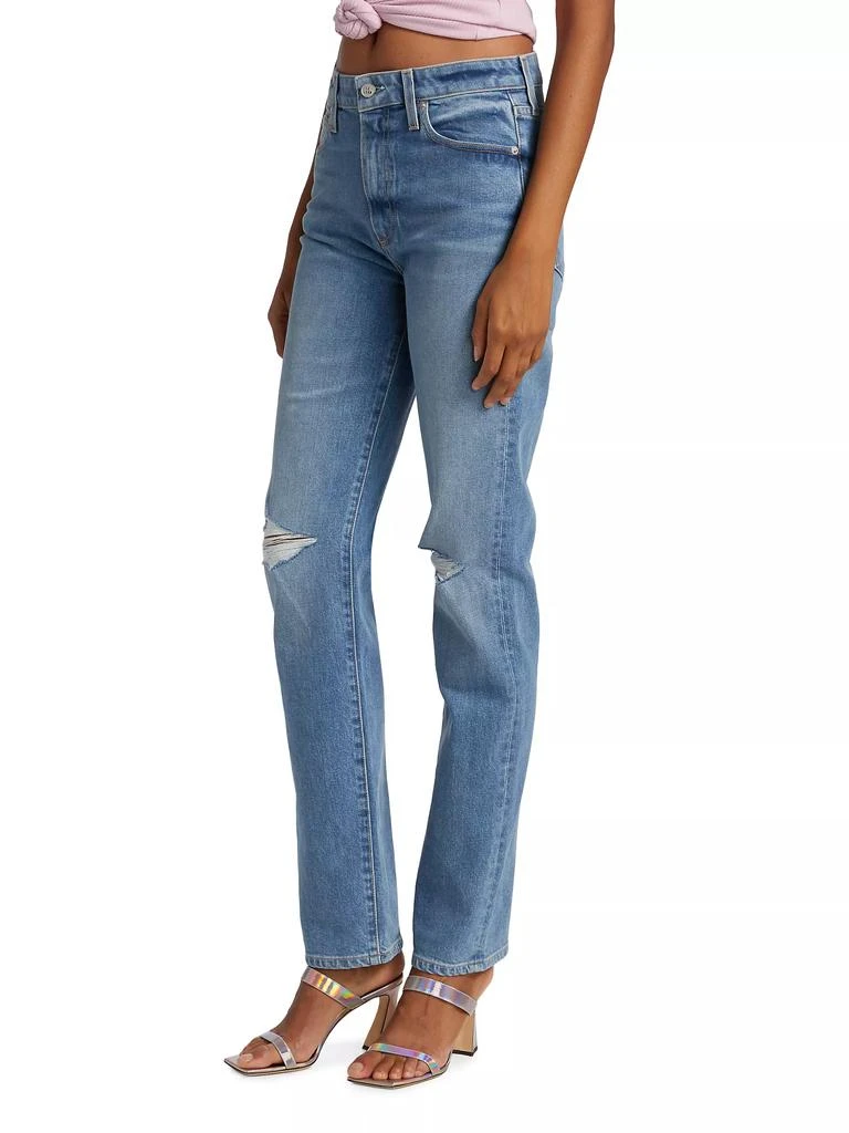 Le Jean Sabine Distressed Straight-Leg Jeans 4