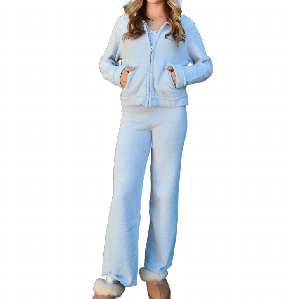 KatieJnyc Juniors Parker Pants In Baby Blue 1