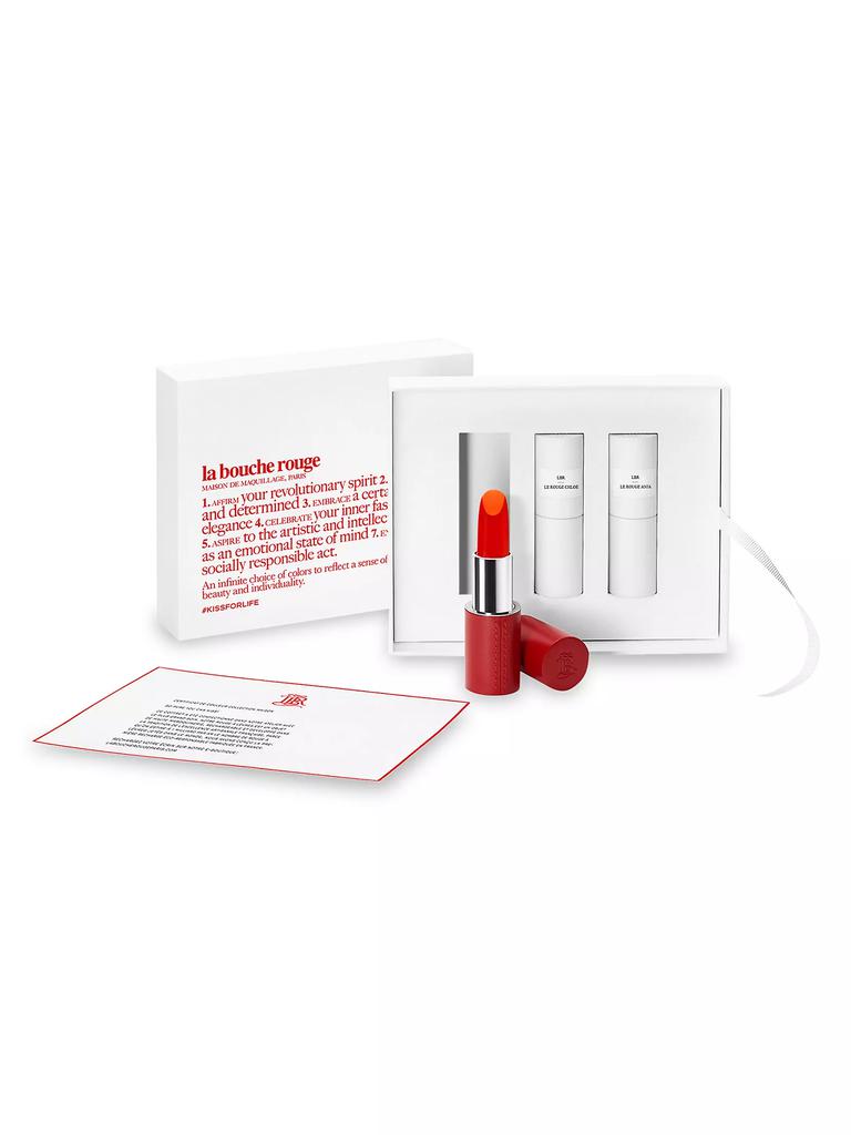 La Bouche Rouge Lipstick Set With Fine Leather Case