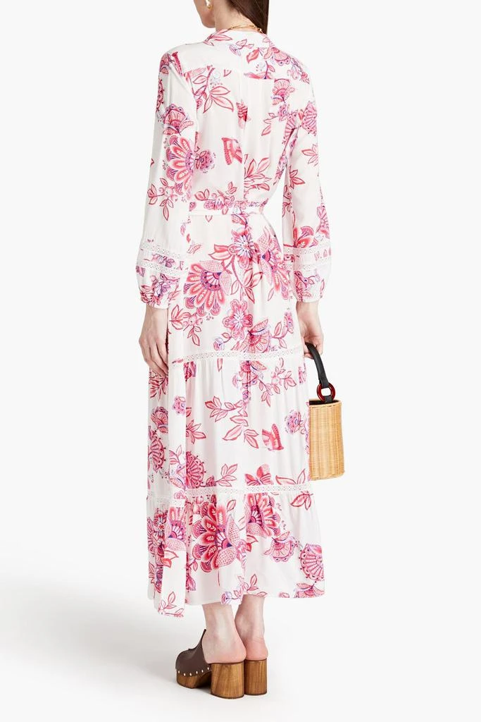 MELISSA ODABASH Wisteria floral-print woven maxi dress 3