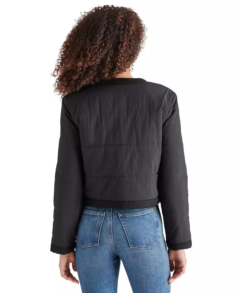 Steve Madden Women's Coppelia Tweed-Trim Puffer Jacket 2