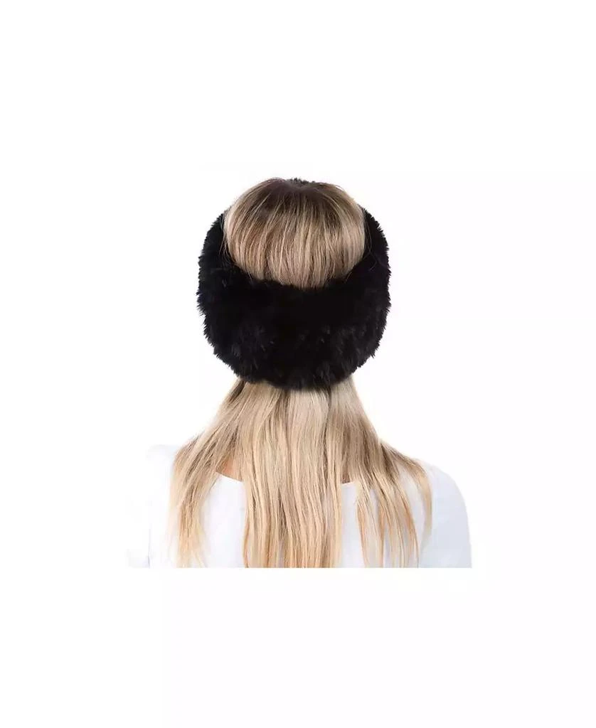 MARCUS ADLER Women's Plush Faux Fur Stretch Headband 3