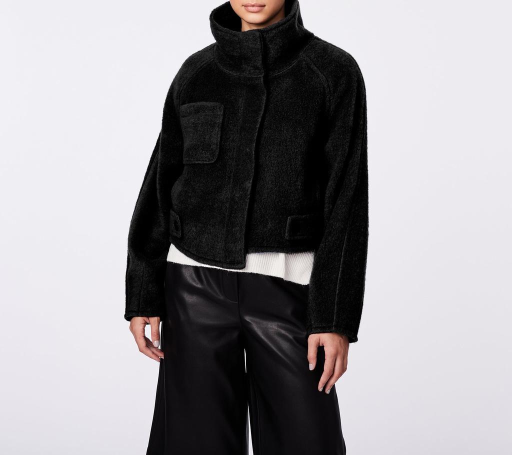 Bernardo Fuzzy Wool Jacket