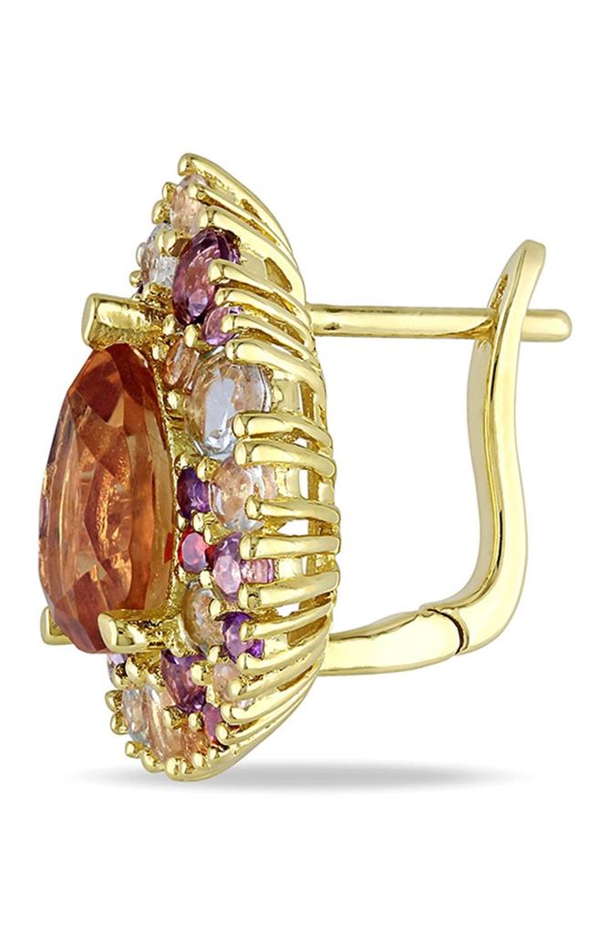 DELMAR Multicolor Gemstone Teardrop Earrings