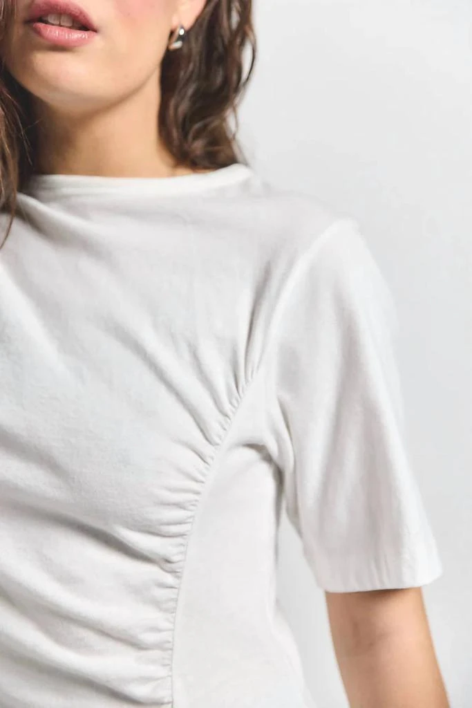 Derek Lam Derek Lam 10 Crosby - Frederic Ruched Short Sleeve Tee 4