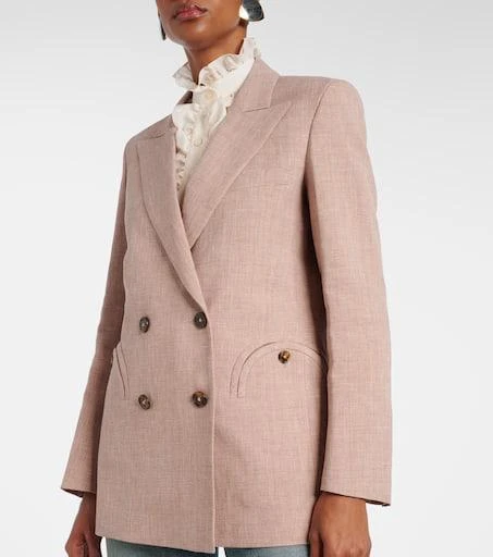 BLAZÉ MILANO Spray linen and wool blazer 6