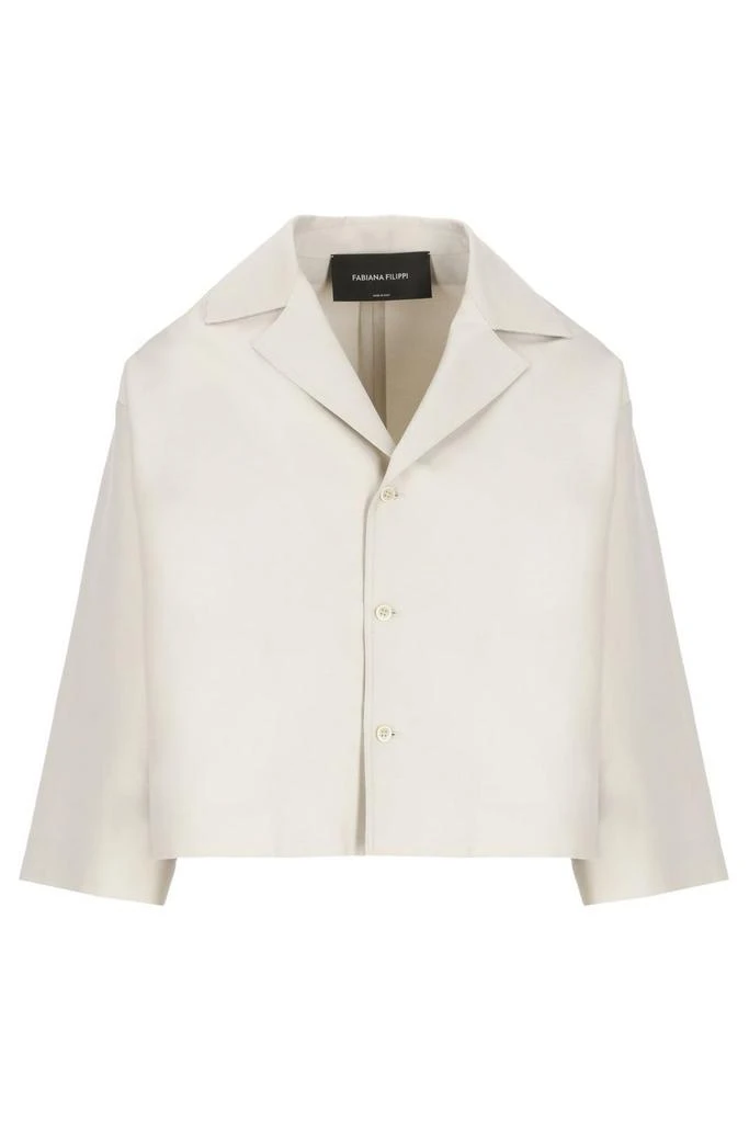 Fabiana Filippi Fabiana Filippi V-Neck Cropped Jacket 1