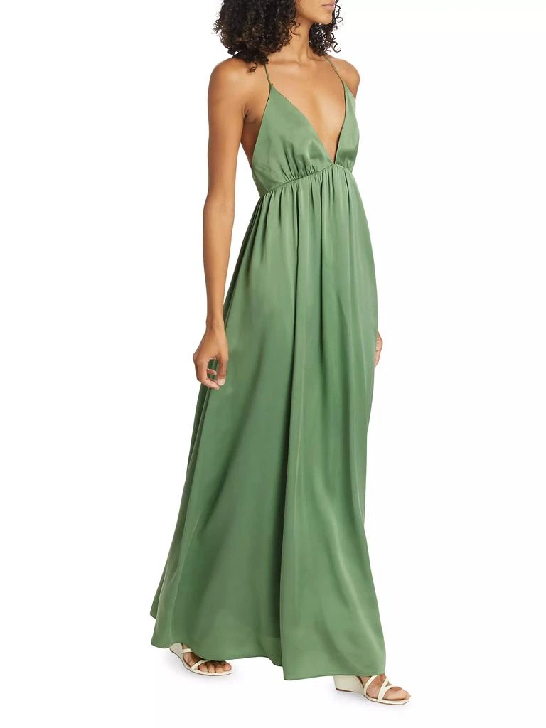 Zimmermann Silk Plunge Slip Gown 2