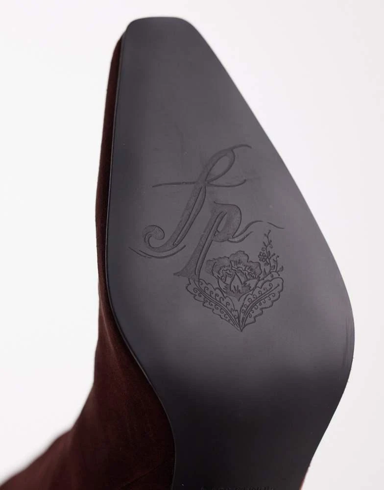 Free People Free People date night knee high suede boot in port 4